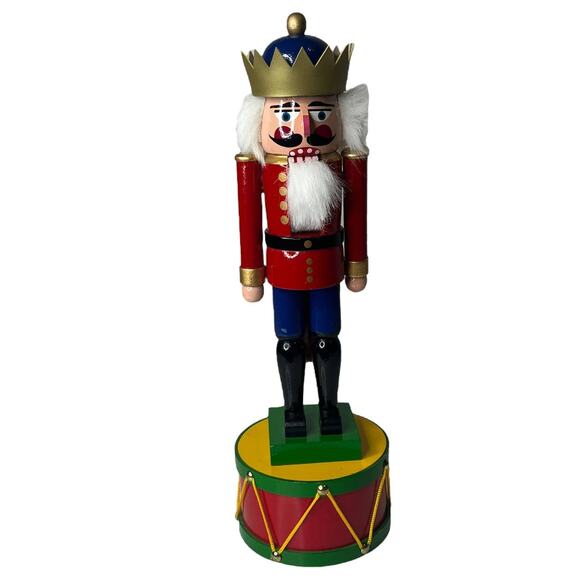 SanFrancisco Music Box Co MUSICAL NUTCRACKER On Drum LG 17" Nutcracker Ballet - Picture 7 of 7